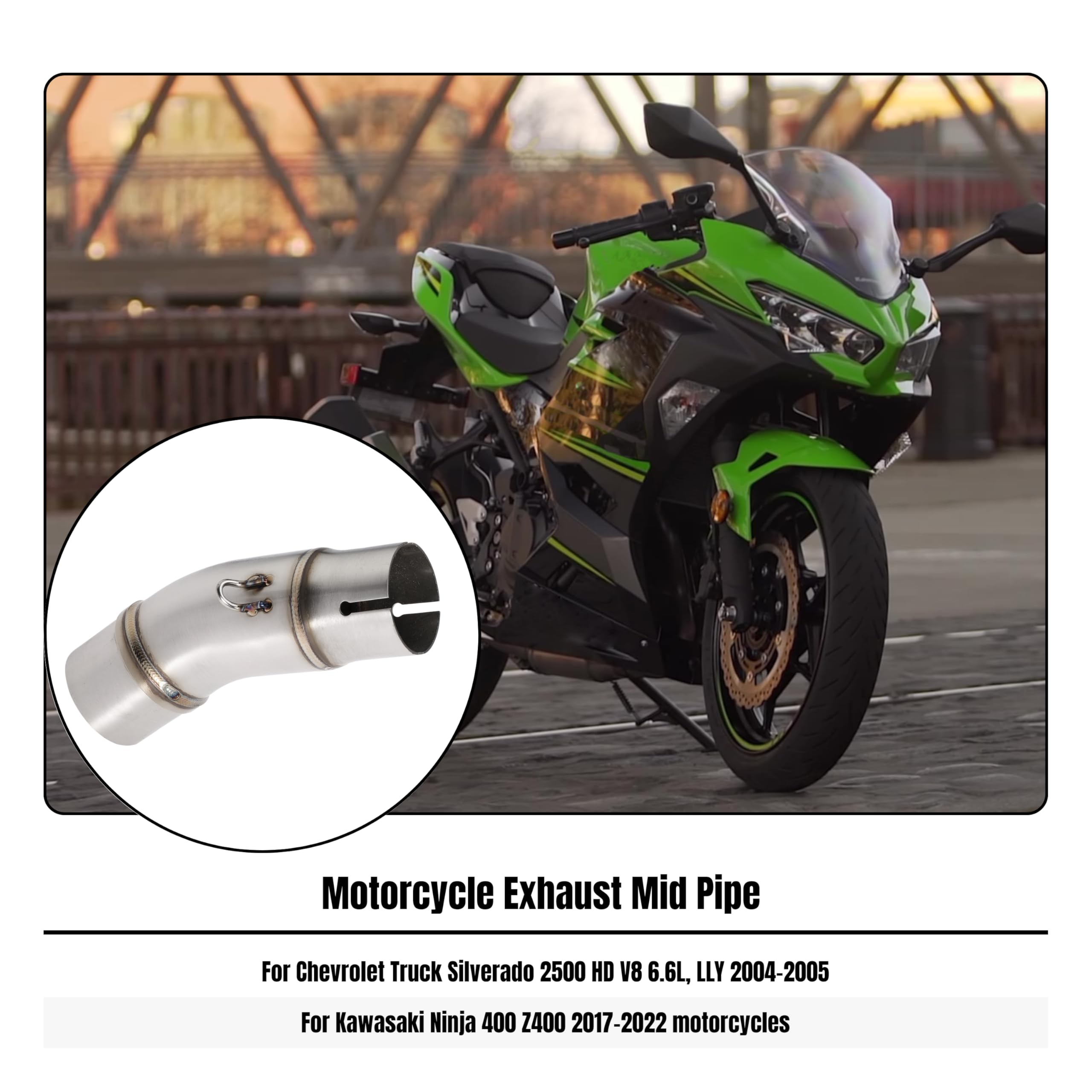 ⚫︎misuzu⚫︎ Amazon.com: unrulysoul Motorcycle Exhaust Mid Pipe Muffler